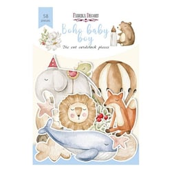 Die cuts formes décoratives scrapbooking Fabrika Décoru 58 pièces BOHO BABY BOY