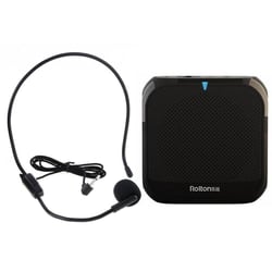 Mini Haut-Parleur Amplificateur Avec Microphone Et Radio FM Blanc Noir YONIS