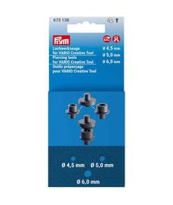Outils de pré-perçage Prym pour Vario Creative Tool – Diamètres 4,5 / 5,0 / 6,0 mm Bleu