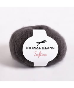 Fil à tricoter SOFTINE - Cheval Blanc Gris (306 - CENDRE)