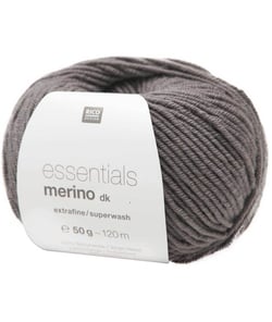 Fil de laine à tricoter ESSENTIALS MERINO DK - Rico Design 89 Gris