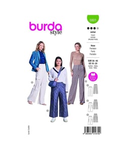 Patron Burda 5801 : Créez des Pantalons Palazzo Élégants et Confortables taille n°FR 36-46