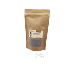 Sable de bougie noir avec 10 mèches - 250 g