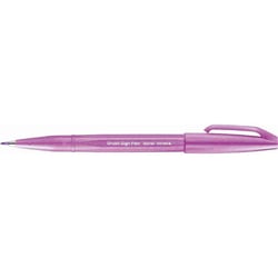 Lot de 10 stylos feutres de calligraphie pointe pinceau - PENTEL ARTS - Mauve