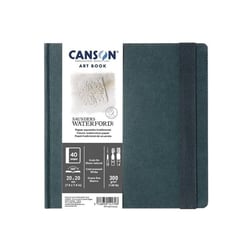Carnet - Aquarelle - 20x20cm - 40 pages - 300g - Grain fin - Blanc - Canson - Art Book