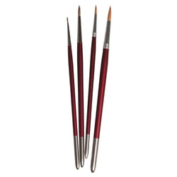 Set pinceaux peinture acrylique ou huile 4 pièces