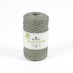 DMC - Fil Coton Recyclé Eco Vita Metallic 4mm Col. 128 gris