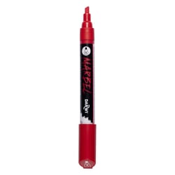 Marqueur - Peinture acrylique - Rouge - Permanent - Pointe biseautée 6mm - Marbel - Darwi