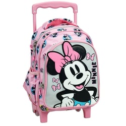Sac à dos à roulettes Minnie rose 30 CM Maternelle