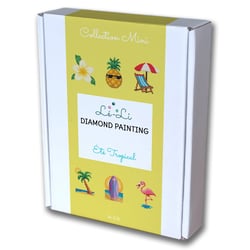 Mini kit diamond painting Été – 6 toiles Été Tropical