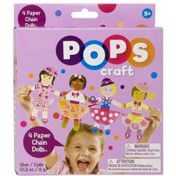 Kit creatif guirlande de poupees mode en papier - pops craft - alex - 1193