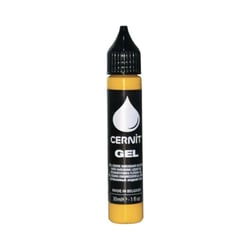 Gel polymère - Pâte à modeler - Liquide - À cuire - Jaune - 30ml - Cernit