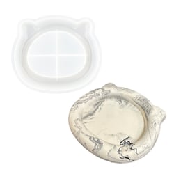 Moule en silicone 17,2cm x 14,6cm x 2,3cm - Plateau en forme de chat