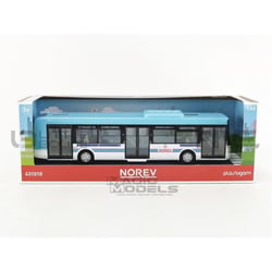 Voiture miniature de collection - NOREV - IRISBUS Bus - Échelle 1/43 - Bleu/Blanc - Réf. 431010BL