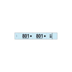 Carnet de 50 tickets vestiaires numérotés de 3 volets (dont 2 volets avec trous) - Format 20x3 cm - Bleu - Exacompta