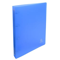 Classeur 4 anneaux 30 mm polypropylène Chromaline - A4 maxi - Bleu - x 10 - Exacompta