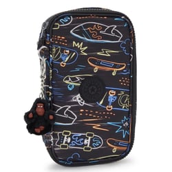 Trousse Kipling 50 Pens 21 CM Haut de Gamme Neon Skate