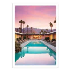 Affiche 30x40 cm - End of the day in Palm Springs - Philippe Hugonnard