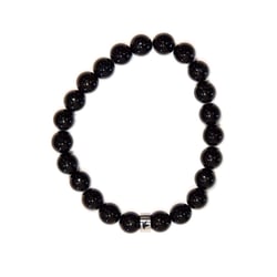Bracelet Onyx Perles rondes 8 mm - Omsaé
