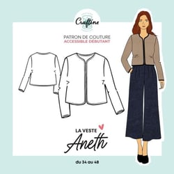 Patron Craftine Veste Aneth - Format Papier