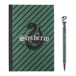 Set de Papeterie Harry Potter Maison Poudlard - Cahier et Stylo Emblème - SERPENTARD