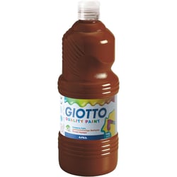Flacon d'1 litre de gouache liquide de couleur marron GIOTTO