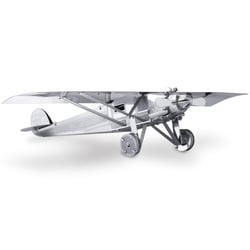 MetalEarth Aviation: SPIRIT OF SAINT LOUIS 12.2x9x2.4cm, maquette 3D en métal avec 1 feuille, sur carte 12x17cm, 14+