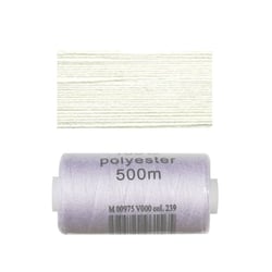 Bobine 500m fil polyester Ecru