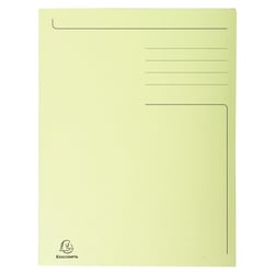 Chemise imprimée 3 rabats Forever® 280gm2 - Folio - Jaune - x 50 - Exacompta