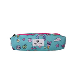 Trousse 2 compartiments POL FOX – Bleu – KAWAI