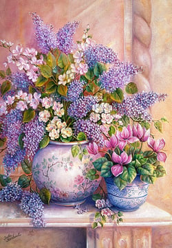Puzzle 1500 pièces - Fleurs de Lilas - Castorland