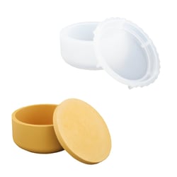 Moule en silicone 10,8 cm x 5,3 cm - Pot basse ronde avec couvercle