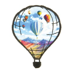 Ecusson thermocollant randonnée montgolfière 5.5x5cm