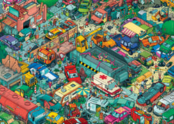 Puzzle 1000 pièces - Cimetière de Voitures - Heye