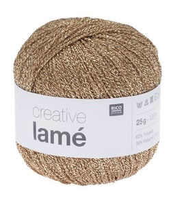 Fil à crocheter Créative Lamé -25GR - Rico Design Or