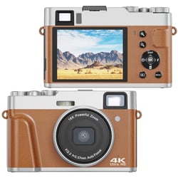 Appareil Photo Numérique 4K HD 16X Zoom Avec Écran 2.8 Pouces Marron YONIS