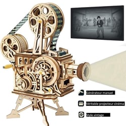 Projecteur de cinéma - Puzzle en bois 3D Vitascope - Robotime
