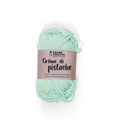 Fil de coton Amigurumi Vert clair Crème de pistache