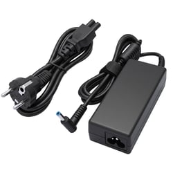 Avizar Chargeur Secteur 65W pour Ordinateur HP avec Embout Coudé et Câble 1.2m Noir