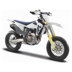 Miniature montée - BURAGO - FS 450 Supermoto - Échelle 1/18 - Motocross - Livrée montée