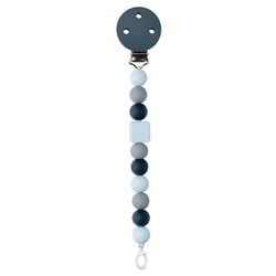 Attache tétine silicone bleu marine - Nattou