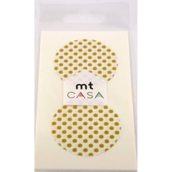Masking Tape - Masking Tape MT Casa Seal Sticker rond en washi Pois or - dot gold