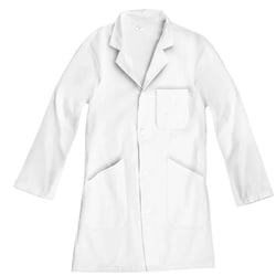 Blouse blanche - Taille 14/16 ans - Coton - Collège - Lycée - Pour la physique-chimie