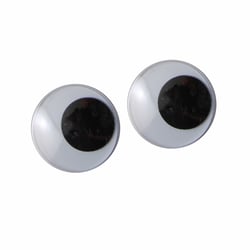 Yeux mobiles Vaessen Creative - 20 mm - Plastique - M51933 - Noir et blanc - 720 pièces