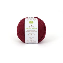 DMC - Fil Coton Recyclé Eco Vita 3mm 100g Tricot et Crochet Col. 055 rouge