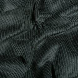 Tissu Velours côtelé uni Bleu ardoise