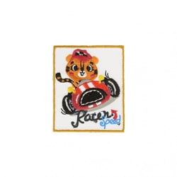 Lot de 3 écussons thermocollants Grand Tigre en voiture 4,5cm x 6cm