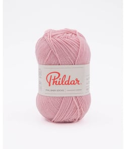 Pelote de Laine Mérino Phil Baby & Socks - Chaleur et Douceur pour Petits Pieds Eglantine Rose