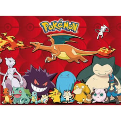 Puzzle xxl pokemon : pikachu mewtwo dracaufeu carapuce bulbizarre - 100 pieces - ravensburger - 10934