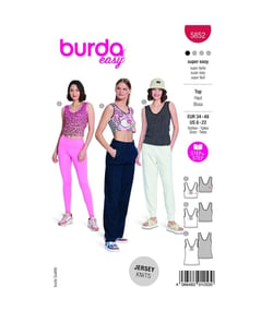 Patron Burda 5852-Top taille n°FR 36-50